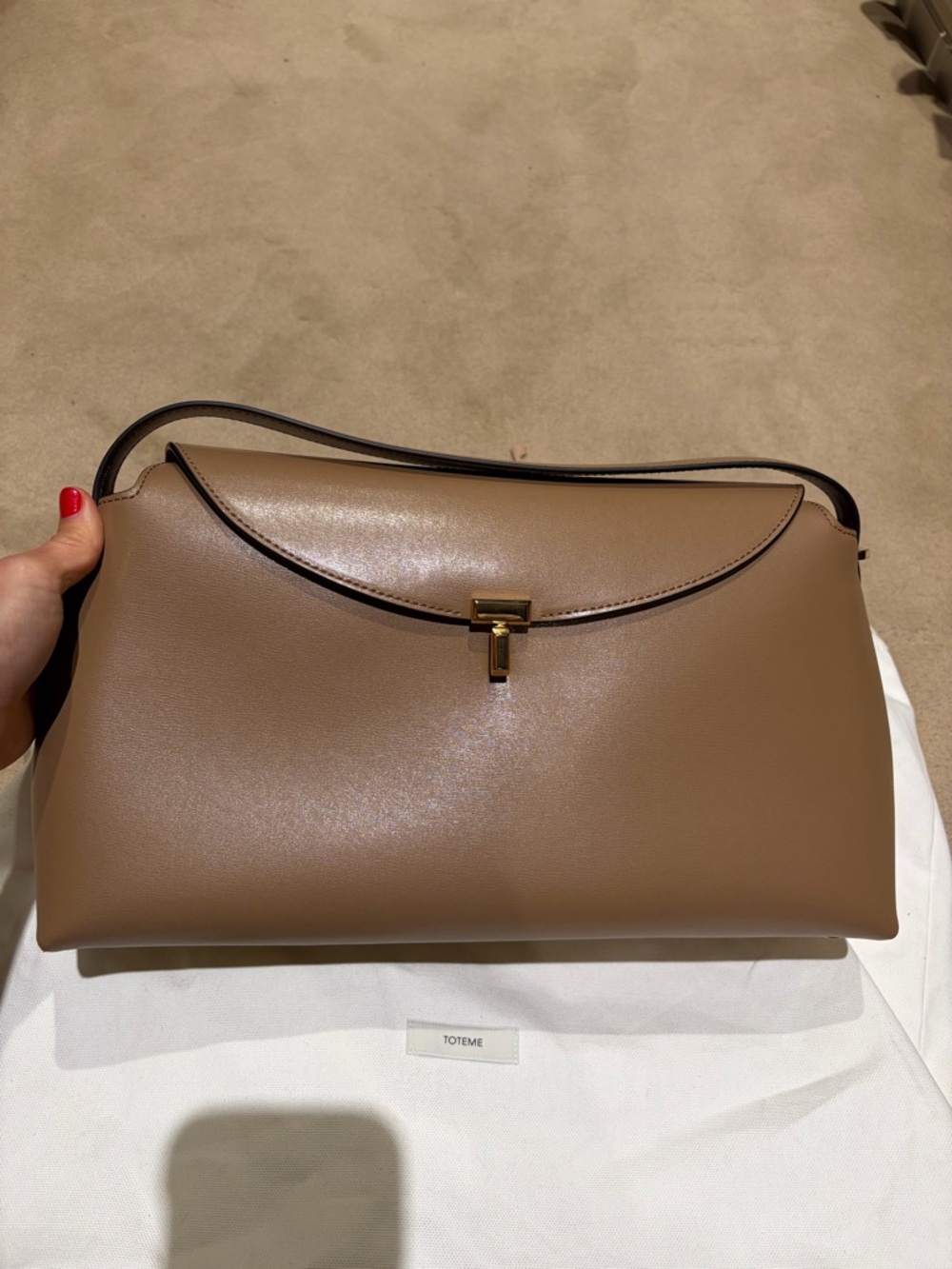 Toteme Tan Shoulder Bag - Picture 4 of 7
